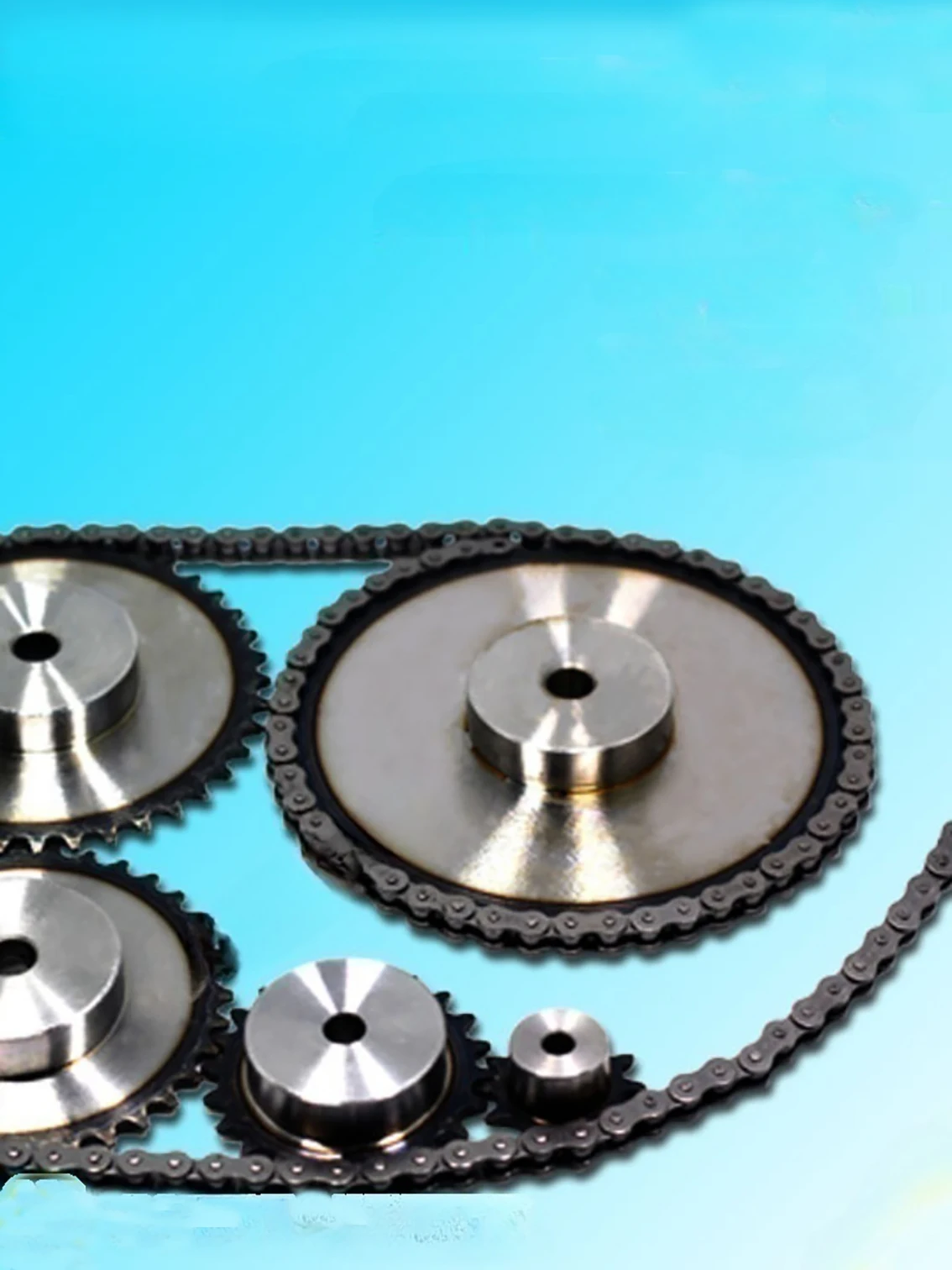 1PCS 05B Chain Wheel 26-50 Teeth Industrial Chain Gear 45 # Steel Tooth Surface Quenching  Pitch 8mm Suitable For 05B Chain