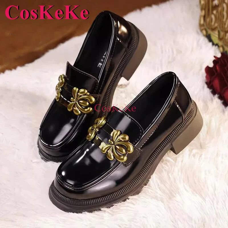 Coskeke Edgar Valden/Schilder Schoenen Cosplay Spel Identiteit V Gulden Snede Mode Universele Dunne Schoenen Rollenspel Accessoires 36-42