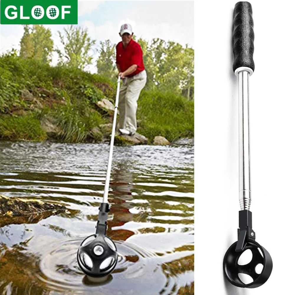 Golf Ball Retriever, Aluminum Alloy Telescopic Extendable Golf Ball Retriever for Water Golf Ball Pick Up Retriever Golf