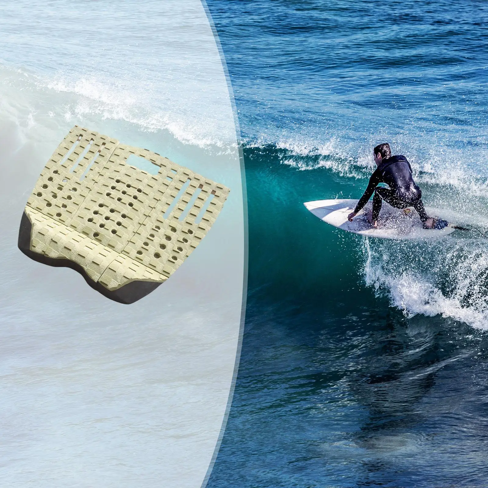 

Тяговые подушечки для палубы, подушечки для доски для серфинга, нескользящий коврик из ЭВА, подушечка для пятки «сделай сам», скимборд, подушечка для стомп, аксессуары для водных видов спорта, лонгборда