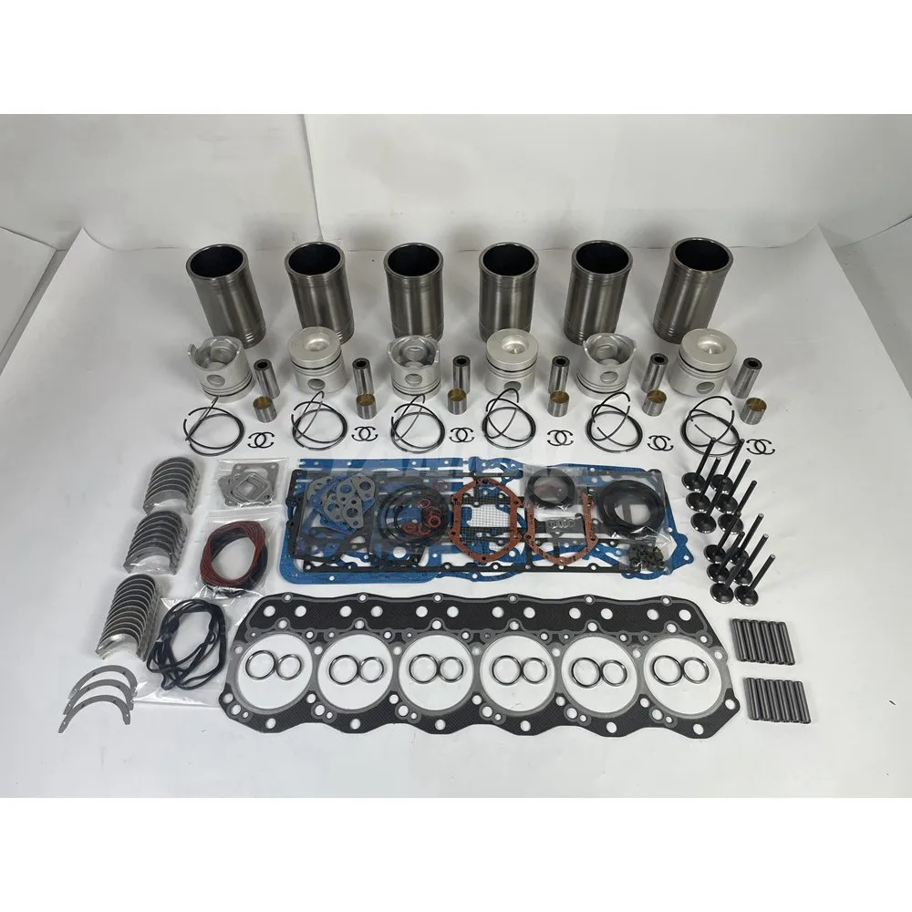 

For Mitsubishi Cylinder Liner Kit With Gasket Set Bearing&Valve Train 6D15 Excavator Engine Parts