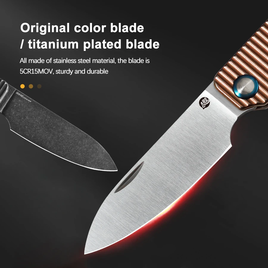 YingQu Pocket Folding Knife FS5 Cutting Fruit Knife Foldable Fishing Knife Stainless Steel Kitchen Food Grade Camping Tools