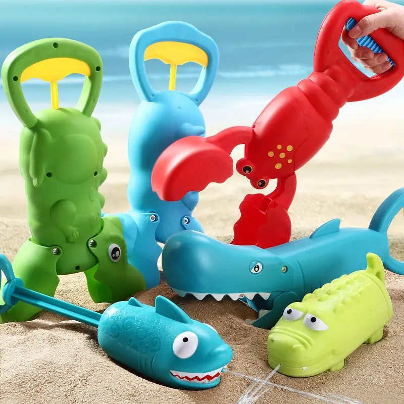 Grande bonito crianças praia fabricante clipe lagosta grabber garra jogo grande novidade presente crianças engraçado brinquedos piada jogar ferramenta presente água brinquedos