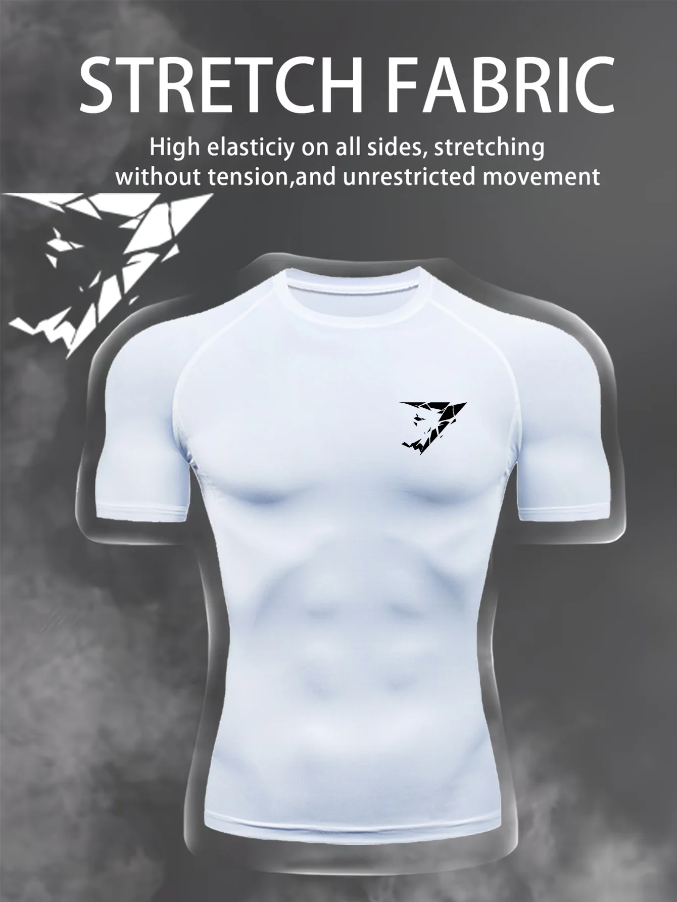 

Men's T-shirts Running T-shirt Breathable Quick Drying Tops Compression Tees Gym T shirt Training Fitness Sports Clothing Tight