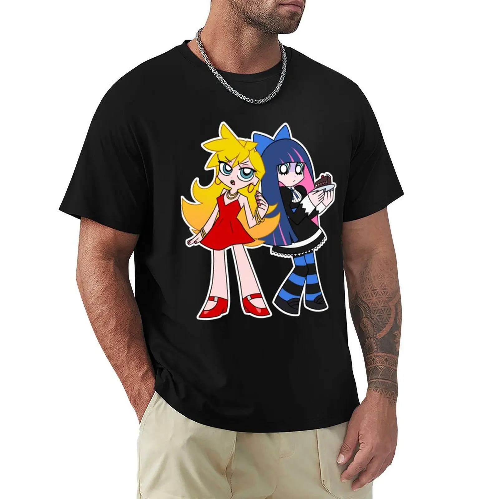 Panty & Stocking Classic . T-Shirt Short sleeve tee cute tops plain sublime men clothings