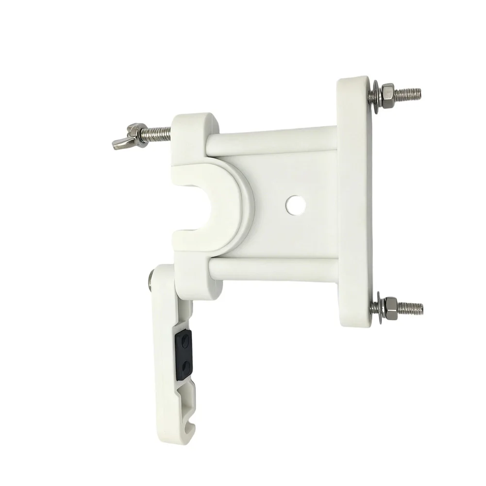 Antenna base nylon marine fittings yacht accessories hardware with adjustable bracket and screw fasteners for boat antenna poles