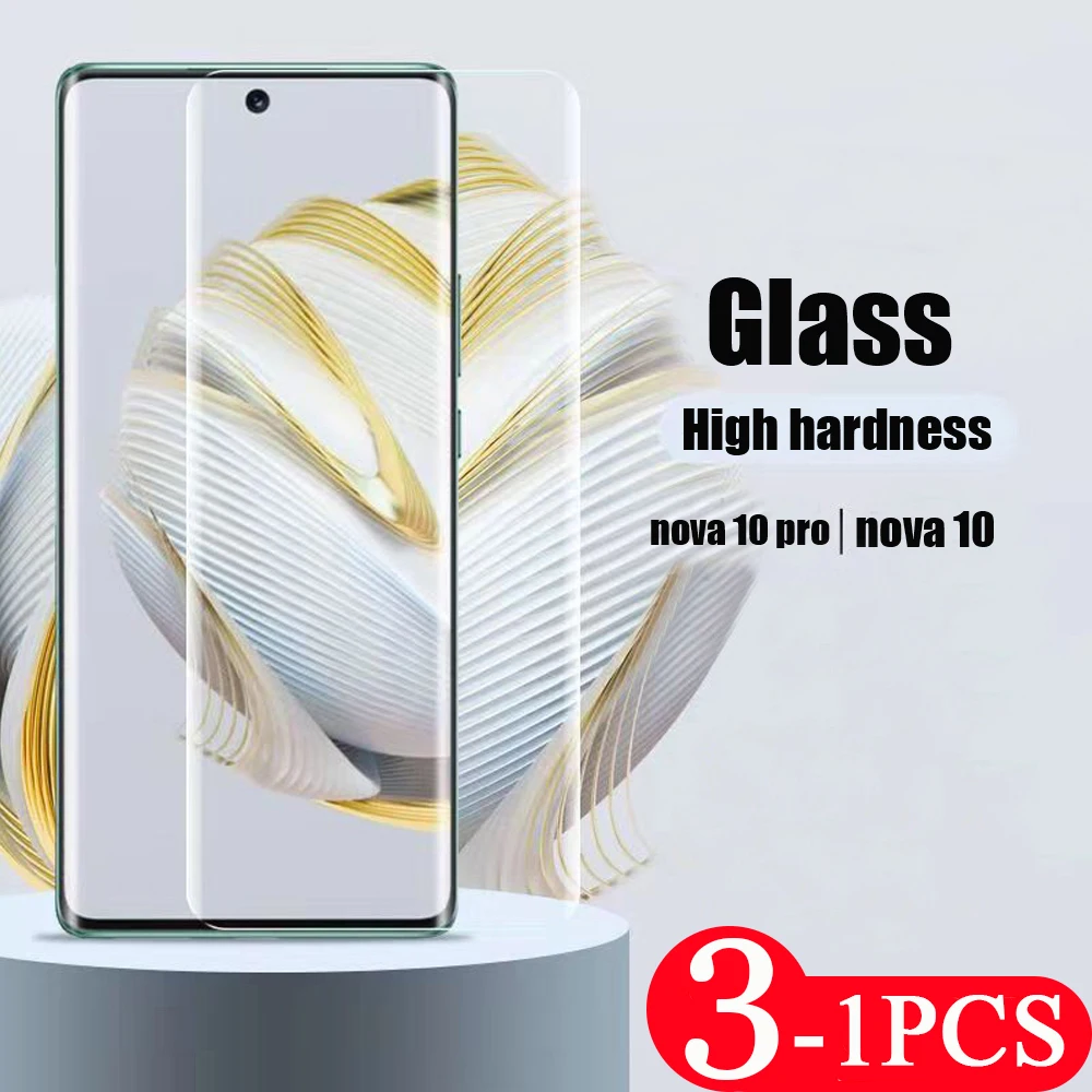 3/2/1Pcs Tempered glass For Huawei nova 10 10z 9 8 7 pro SE Youth 8i protective film 9H Transparent screen protector smartphone