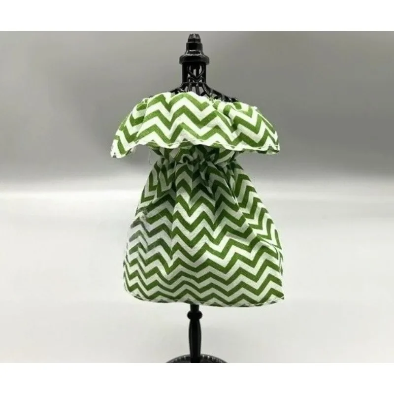 New style Toy Doll Accessories Wave pattern skirt dress clothes For BB FR BJD 1/6 scale dolls