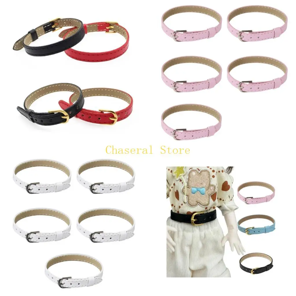 E7CE Set of 5 Versatile Model Strap With Adjustable Closure PU Design Photography Props Accessory
