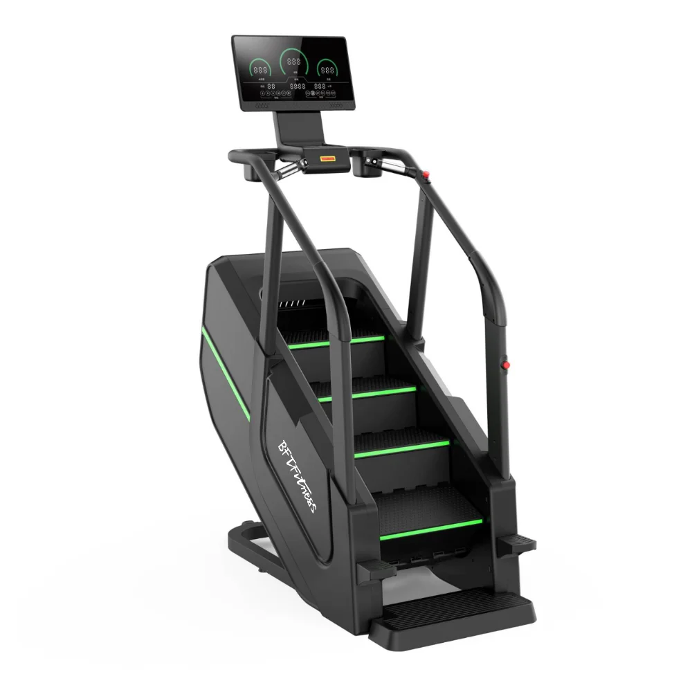 High-end gym supporting solutions, indoor sports aerobic training fitness equipment, commercial LED screen ladder training
