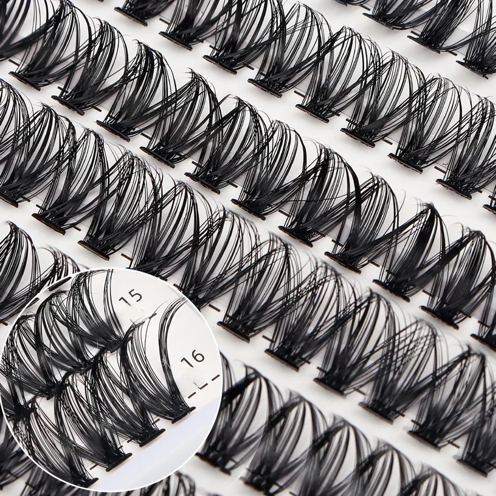 Cluster Lashes 280pcs 30D 40D DIY Eyelash Extension D Curl Long Individual Lashes Faux Mink Lash Clusters Extensions