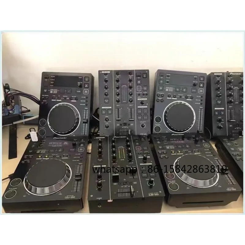 HomeVibe Living 350 disc player set CDJ350 with DJM350 mixer PIONEER is in good condition 95 new