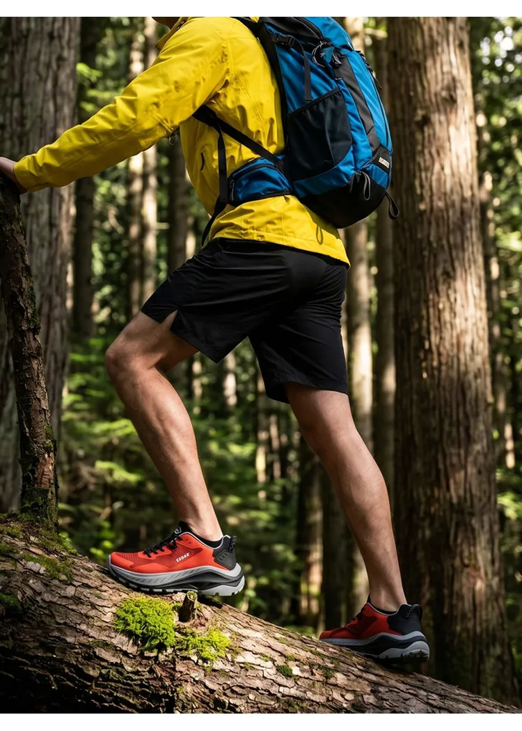RAN Wanderschuhe Herren Trekking-Sneaker Rutschfeste Freizeitschuhe Knöchelhohe Damen Outdoor-Sportschuhe Dämpfung Leichtgewicht Taktische Stiefel – Detail 3