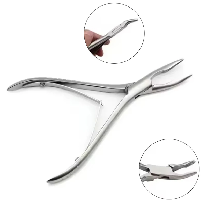 

1PCS Dental Curved Bone Rongeur Forcep Instrument Dental Plier Dentist Surgery Tool Stainless Steel Dental Supplies