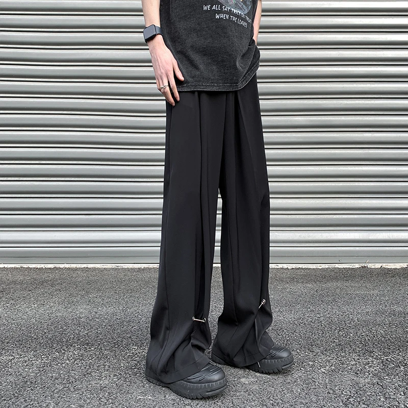 

Мужские повседневные брюки Bla Ice Silk: летние, тонкие, прямого кроя, свободные, длинные, струящиеся, удобные, модные, молодежные