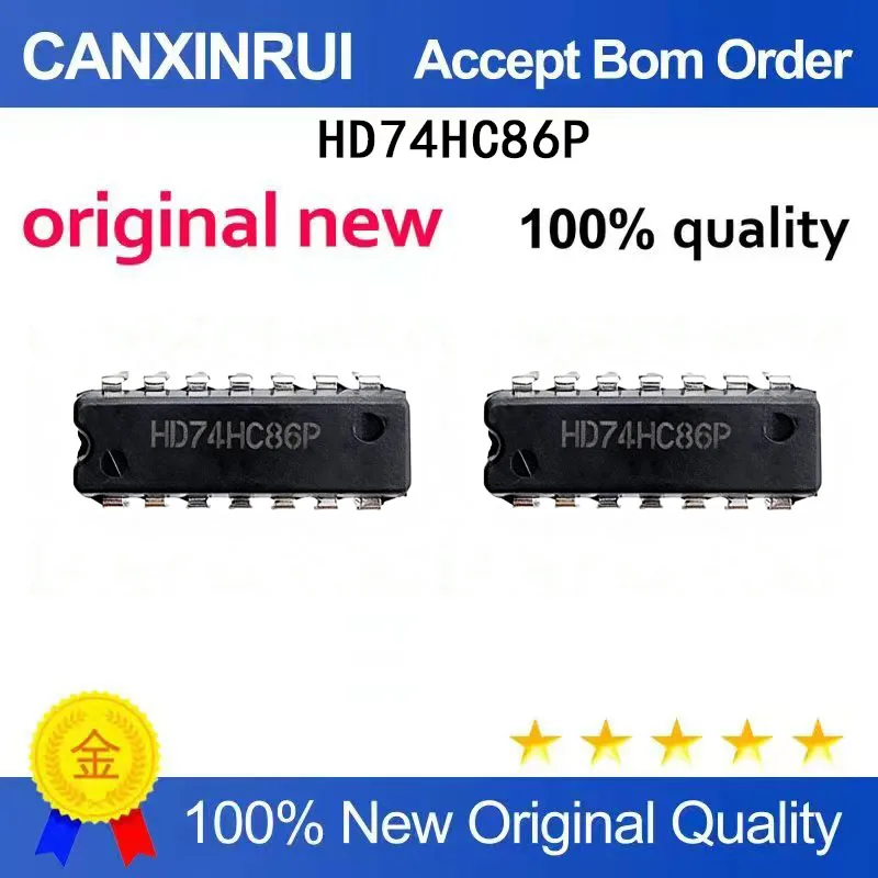 (5-100 Pieces) Brand new original HD74HC86P direct insertion DIP14 integrated circuit spot chip IC