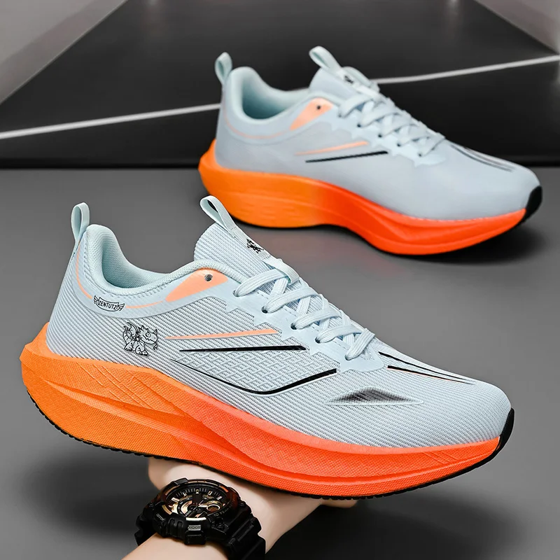 

Men Running Shoes Carbon Plate Marathon Speciality Sports Breathable Lightweight Women's Comfortable Nonskid Leisure Sneakers