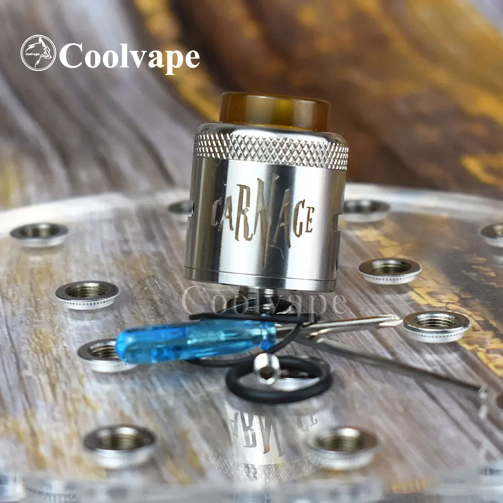 Wolfcoolvape Carnage RDA 25mm - BF Pin atomizer tank for coils & atomizers - gallery image 3