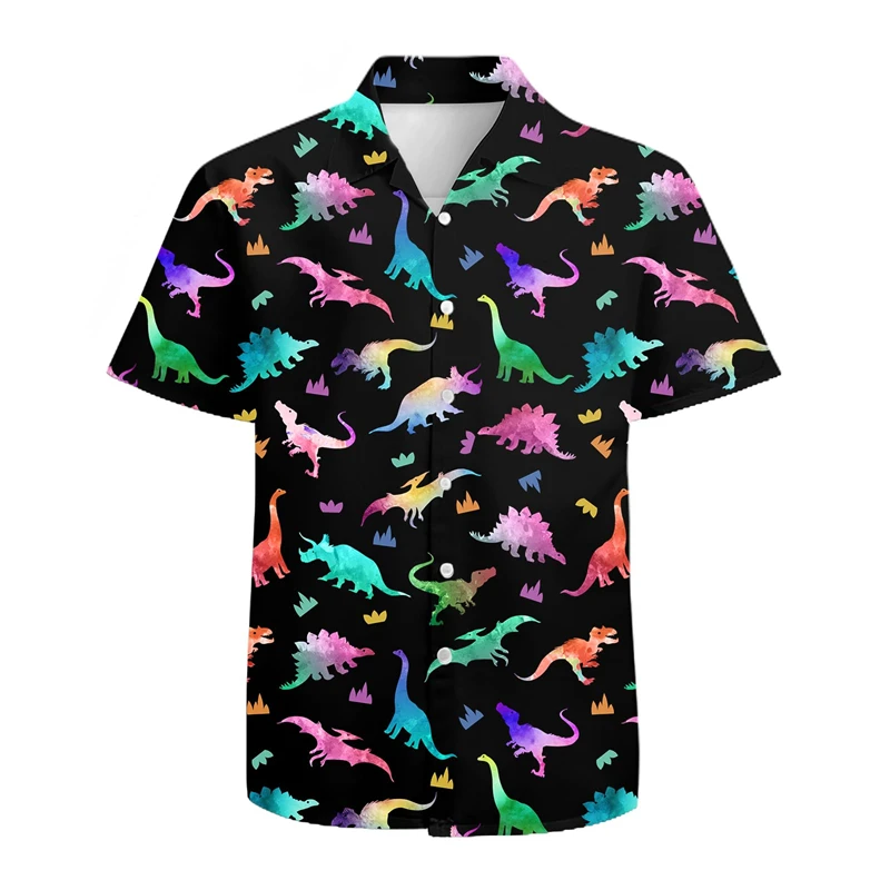 3D Graphic Print Shirt For Men Hawaiian Shirt Casual Beach Short Sleeve Fashion Funny Tops Male Blouse Summer Clothing Hot Sale