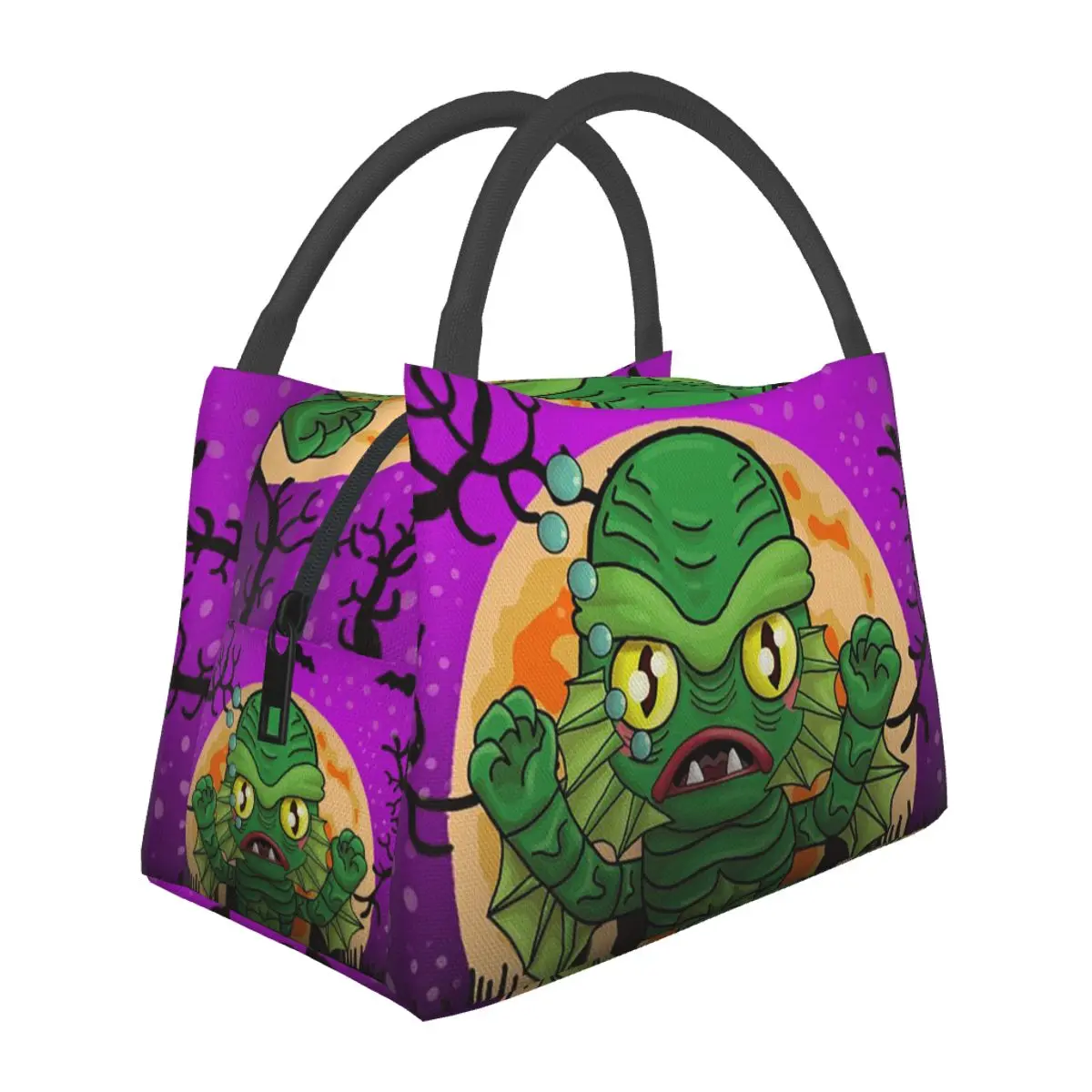 Creature From The Black Lagoon Lunch Bags Insulated Bento Box Lunch Tote Picnic Bags Cooler Thermal Bag for Woman Girl Office