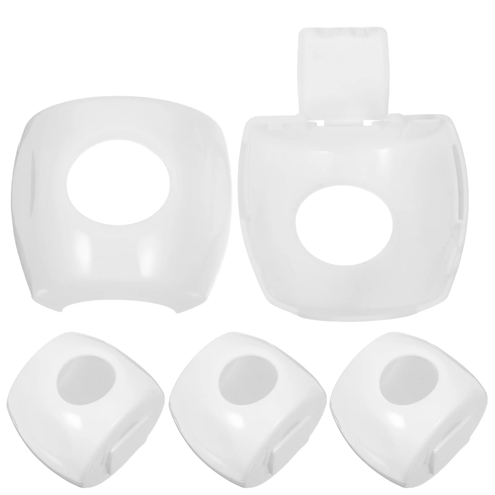 4 قطعة مقبض الباب أغطية السلامة الطفل برهان أقفال الطفل للأطفال الصغار المنزل استخدام سلامة الطفل حماية مقبض الباب الطفل برهان #1