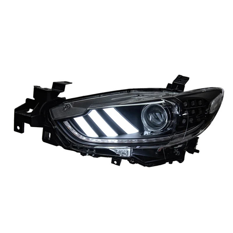 

Suitable for 2013-2016 Mazda 6 Atenza Modified Mustang Style LED Headlights Integrated High and Low Beam Bi-Optic