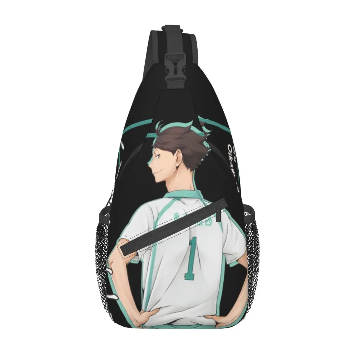 

Haikyuu Toru Oikawa Crossbody Sling Bags Fashion Chest Bag Japanese Anime Shoulder Backpack Daypack Hiking Travel Biking Satchel