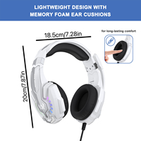 G9000 Plus Rgb Led Gaming Headset with Microphone Wired Noise Cancelling Stereo Sound for Pc Ps4 Xbox One Switch