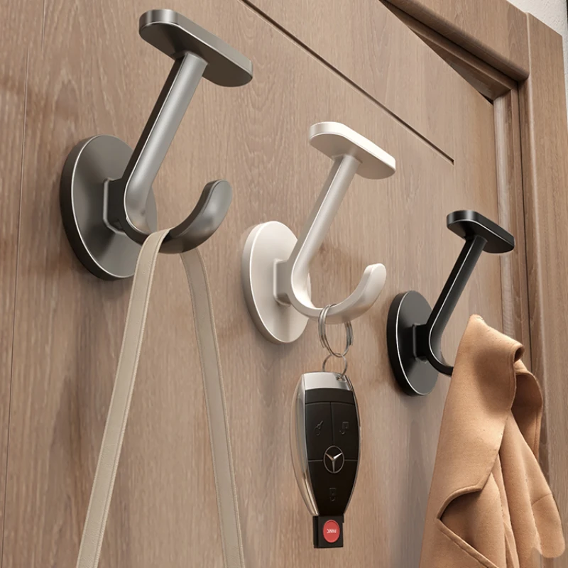 

Clothes hanger wall clothes hook entrance door paste strong door clothes hook hole-free entrance.