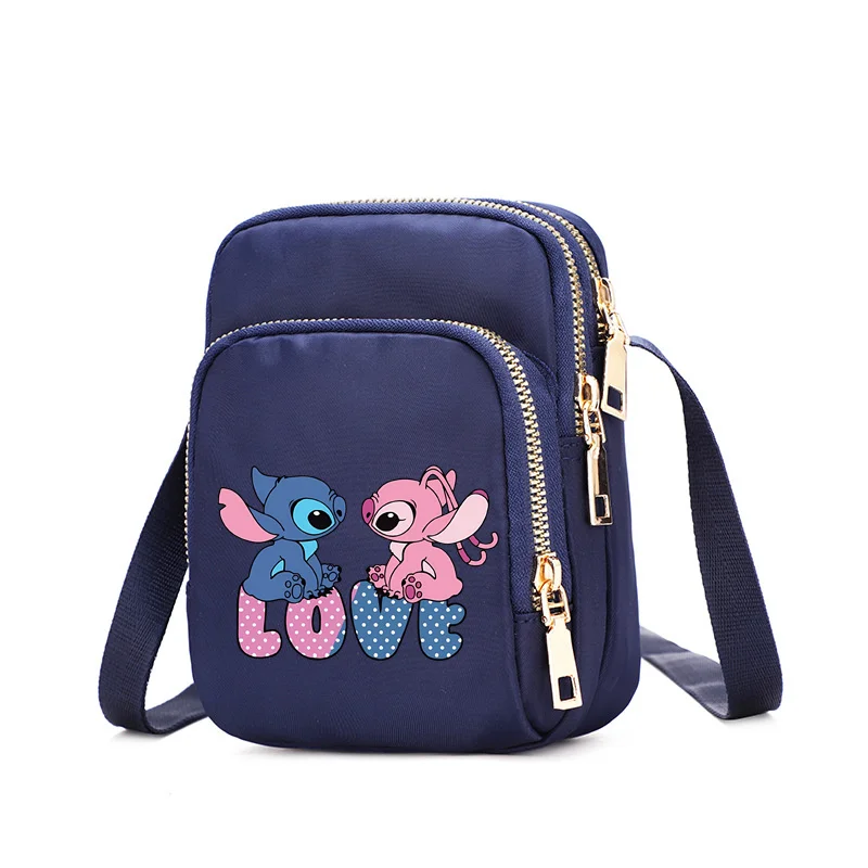 Sac à main Disney Stitch pour femme, sac à bandoulière pour téléphone portable, sangle initiée CAN o & Stitch, sac à main pour femme, sacs sous les bras