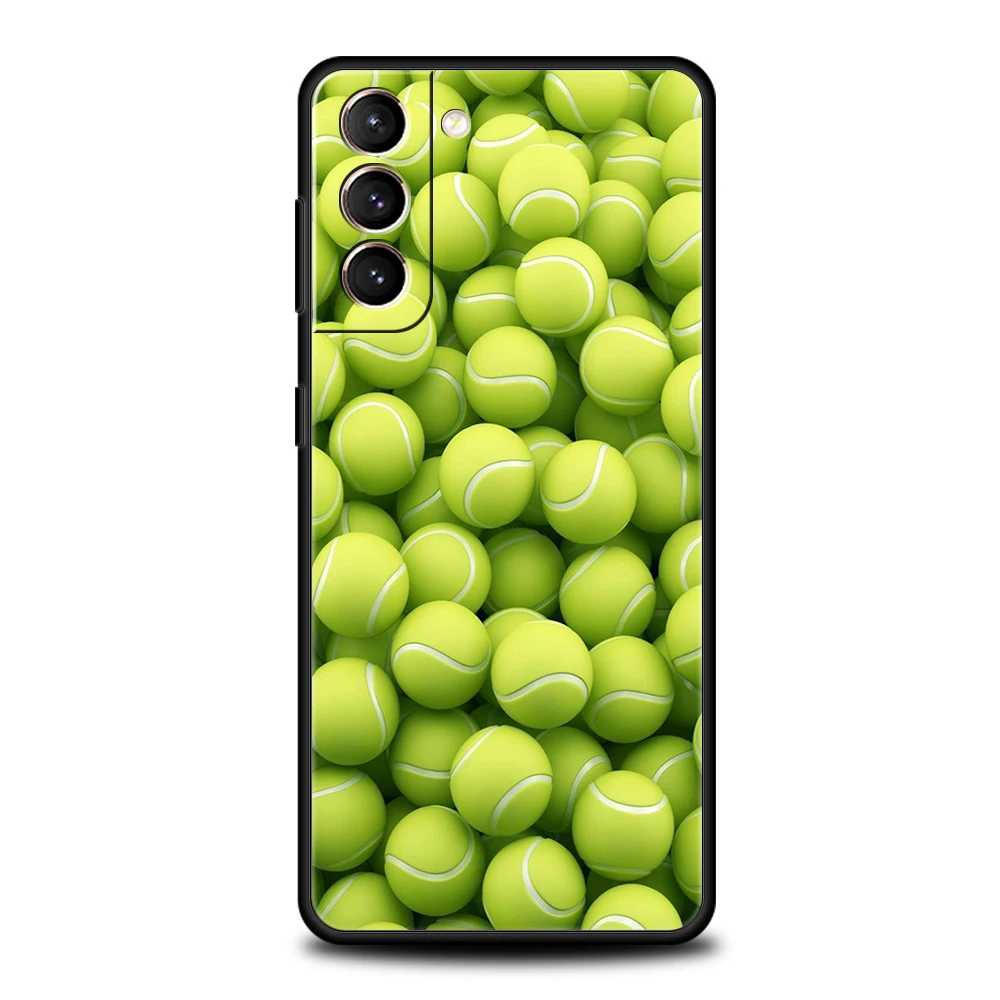 Tennis Sport Phone Case for Samsung Galaxy S25 S24 S23 S22 S20 S21 FE Ultra S10 S10E S9 Plus 5G Soft TPU Fundas Cover Capas Bags