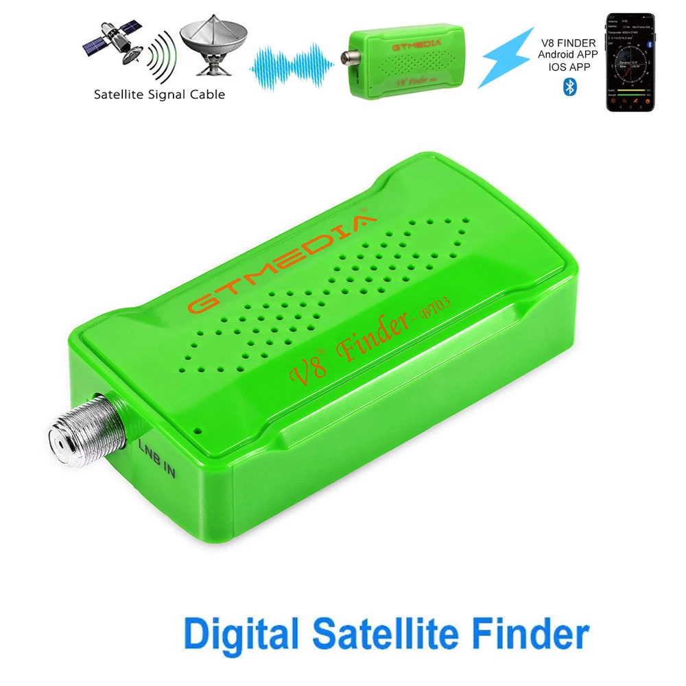 V8 SAT Finder BT03  Mini Satfinder Bluetooth DVB S / S2 Digital Signal Satellite Receiver TVDvb  Dvb-s2 Multi