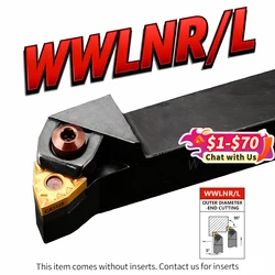 WWLNR1616 WWLNR2020 WWLNR2525 WWLNR3232 External Turning Tool WWLNR WWLNL Lathe Bar Turning Holder CNC Cutting Tool Cutter Bar