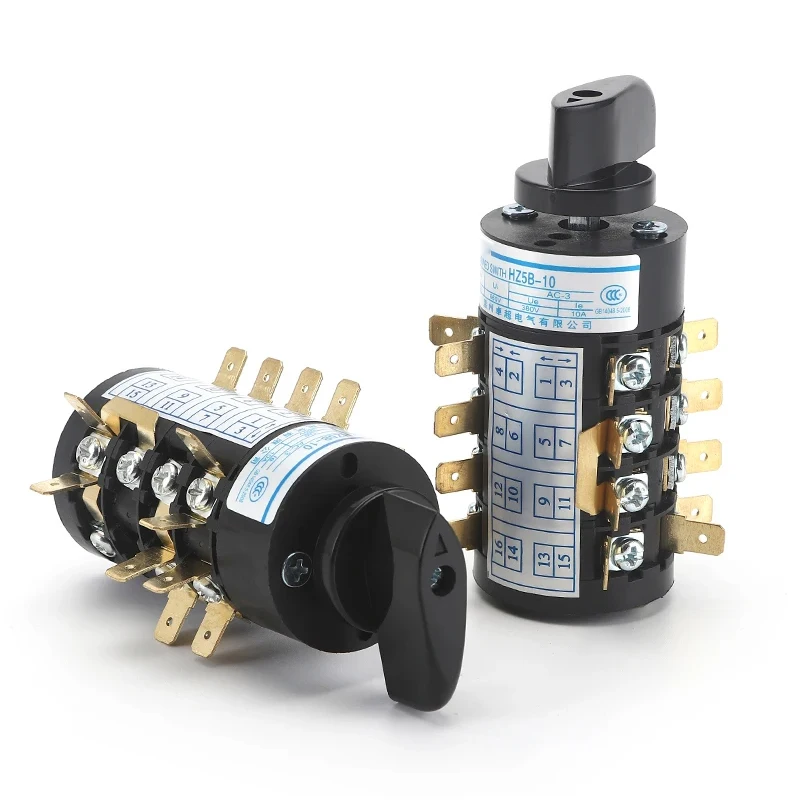 HZ5B-20/4.BBB 4.CCC 4 Phase Rotary Cam Transfer Combination Switch For Electric Welding Machine Sliver Contact 20A 660V