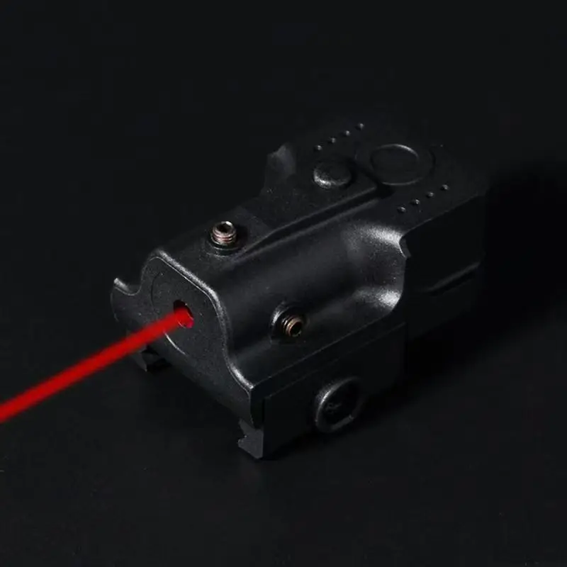 يناسب 20 مللي متر مؤشر ليزر أحمر لعبة السكك الحديدية بنادق الادسنس الصيد CS المباريات وألعاب الحرب قابل للتعديل البصر تكتيكات في الهواء الطلق باستثناء البطارية