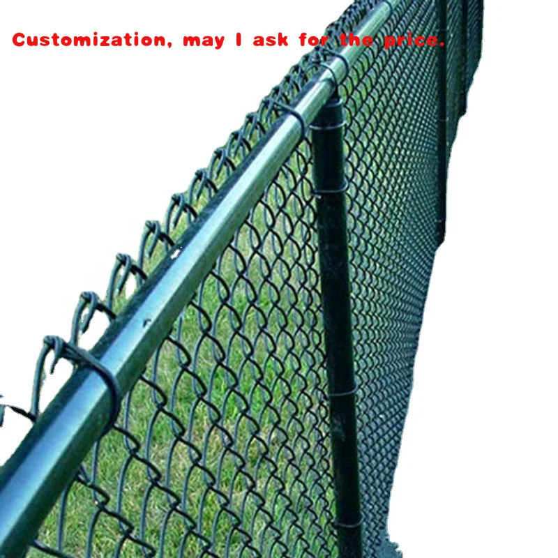 custom.Factory Outdoor Metal Green Wire Mesh Fencing Trellis Chain Link Mesh Stadium Fence 6ft House