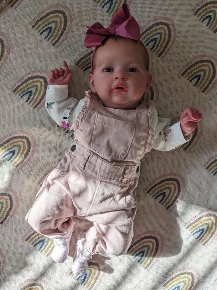 Bambole per bambini in silicone realistico da 55 cm Bambola rinata rifinita Neonato Capelli morbidi dipinti a mano menina Sorpressione di Natale Regali per ragazze Bambola