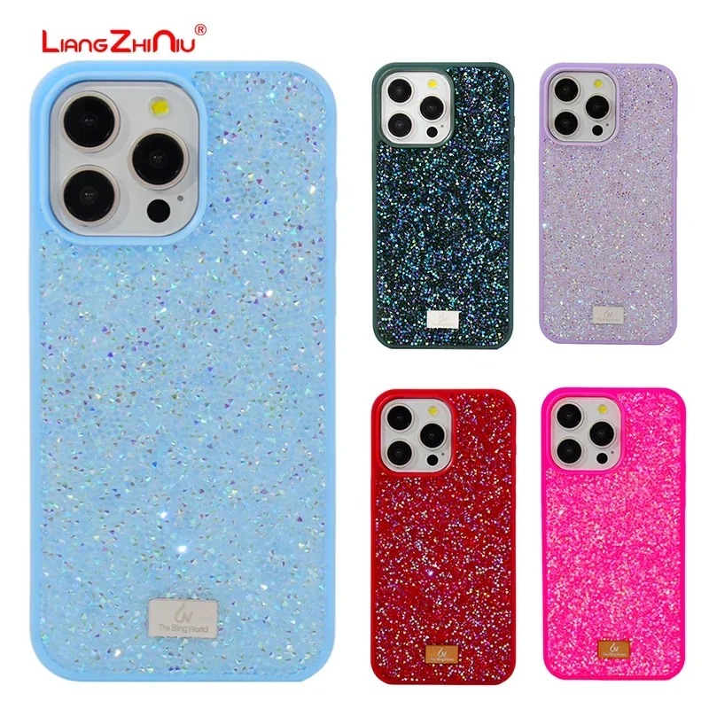 

Premium Luxury Glitter Starlight Phone Case For Apple Iphone 16 15 Pro Max 14plus 13 12 High-Value Full Diamond Glitter Case