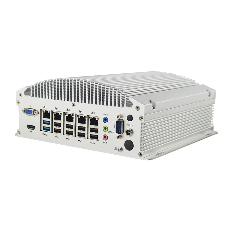 EIP MFC-3103 Mini Box PC Industrial Embedded Computer with I3/I5/I7 CPU Fanless for Rail Traffic Linux/Windows System