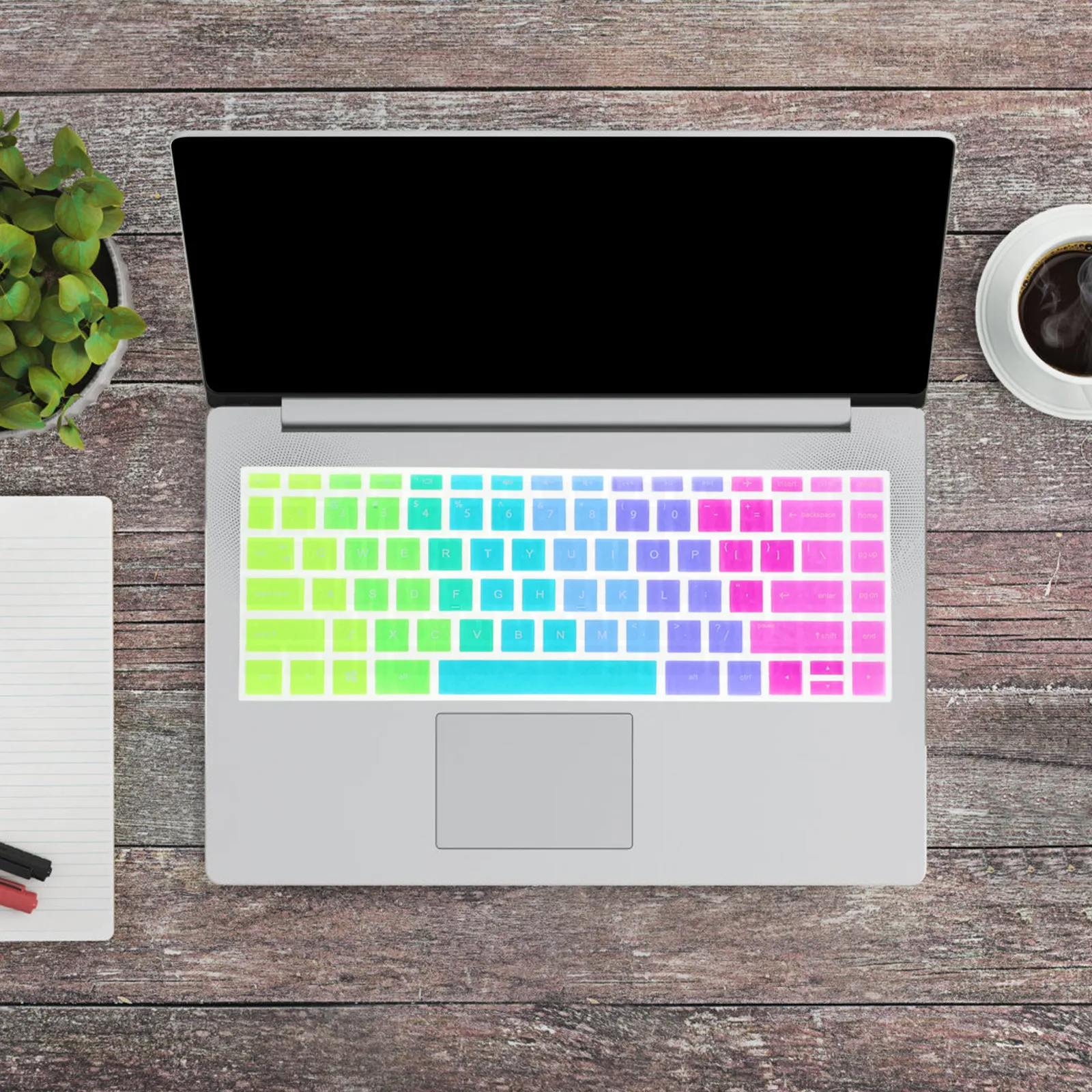 

Silicone Keyboard Skin for Pavilion 14 Laptop Thin Flexible Design No Screen Damage Full Protection Against Dirt Liquids and Key