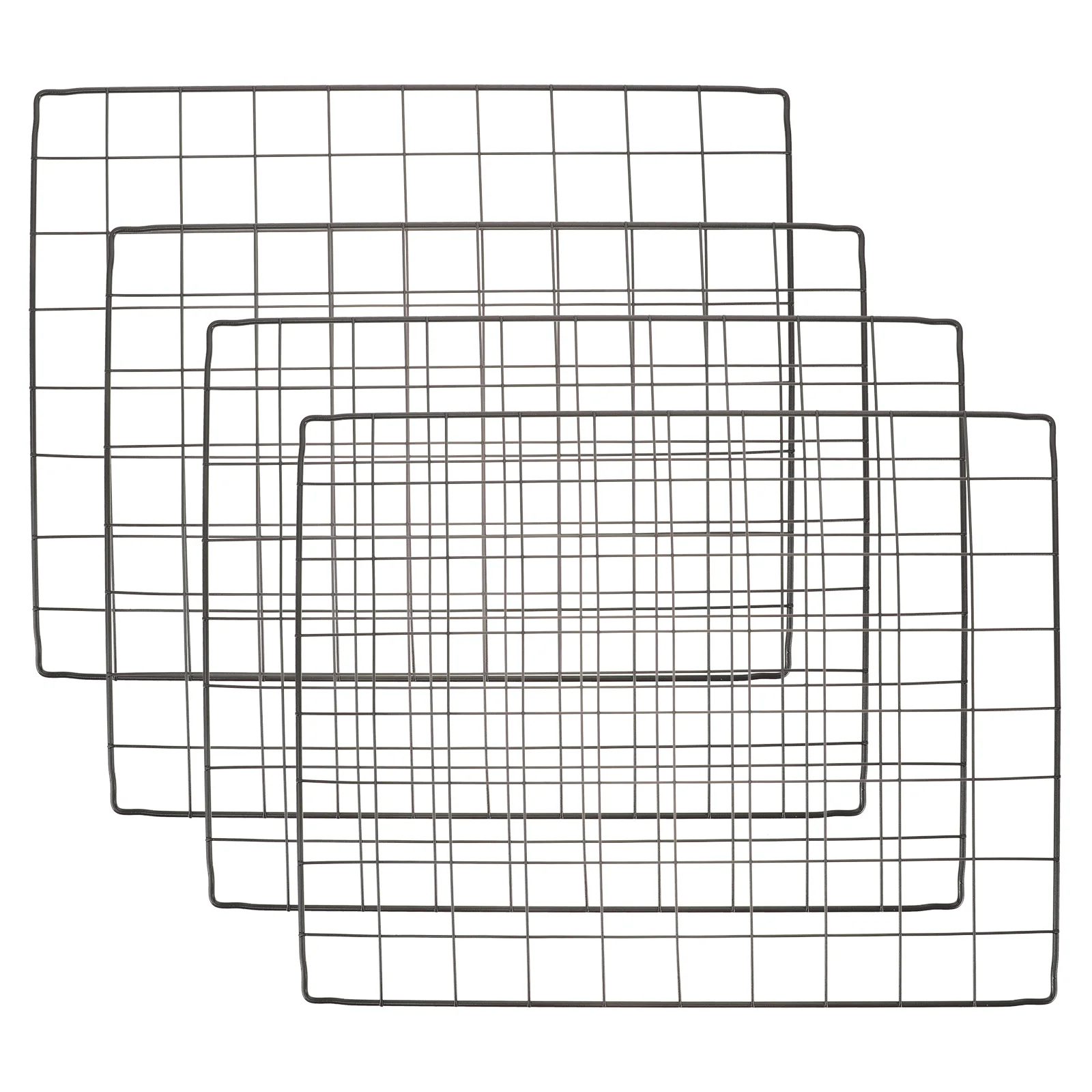 4 szt. Akcesoria do klatek dla psów, oploty do klatek, siatki dla dużych psów, do użytku wewnątrz pomieszczeń, do samodzielnego montażu, wytrzymałe panele z drutu.
