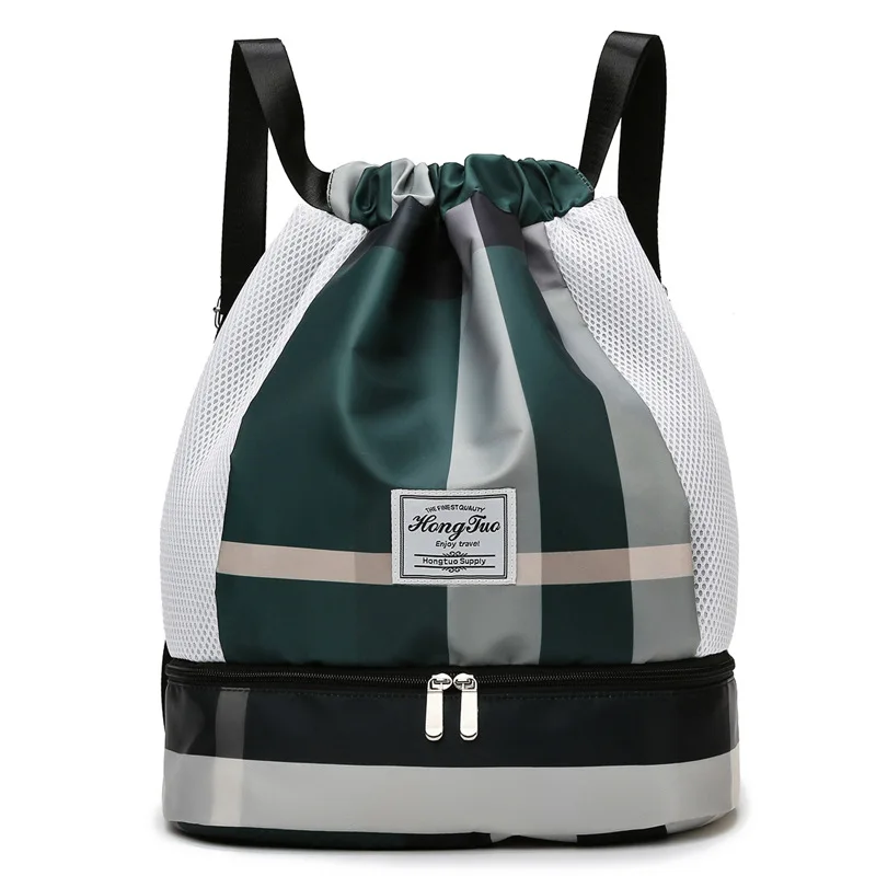Fitness bag, dry wet separation, swimming bag, waterproof beach storage, sports equipment backpack for women