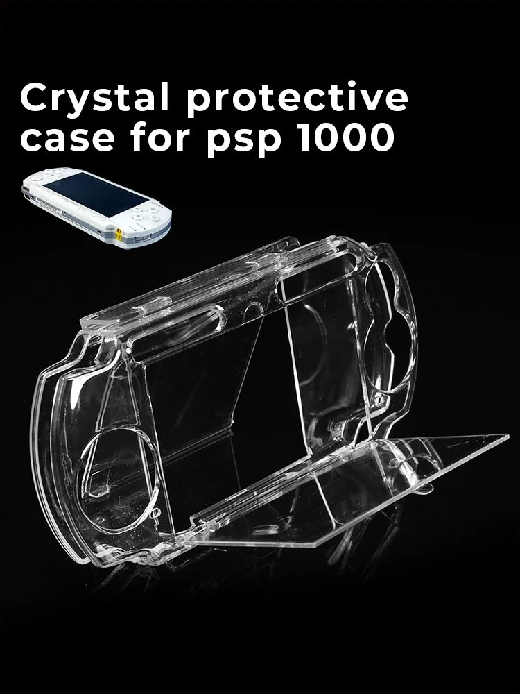 Custodia protettiva con guscio rigido in cristallo DATA FROG per custodia per Console PSP 1000/2000/3000 borsa per disco da gioco per protezione PSP UMD
