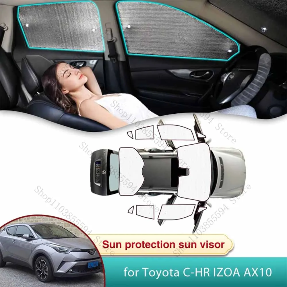 

Full Car Sun Shade for Toyota C-HR IZOA AX10 2017 2018 2019 2020 2021 2022 Accessories Sunshade Windshield Privacy Shading Parts