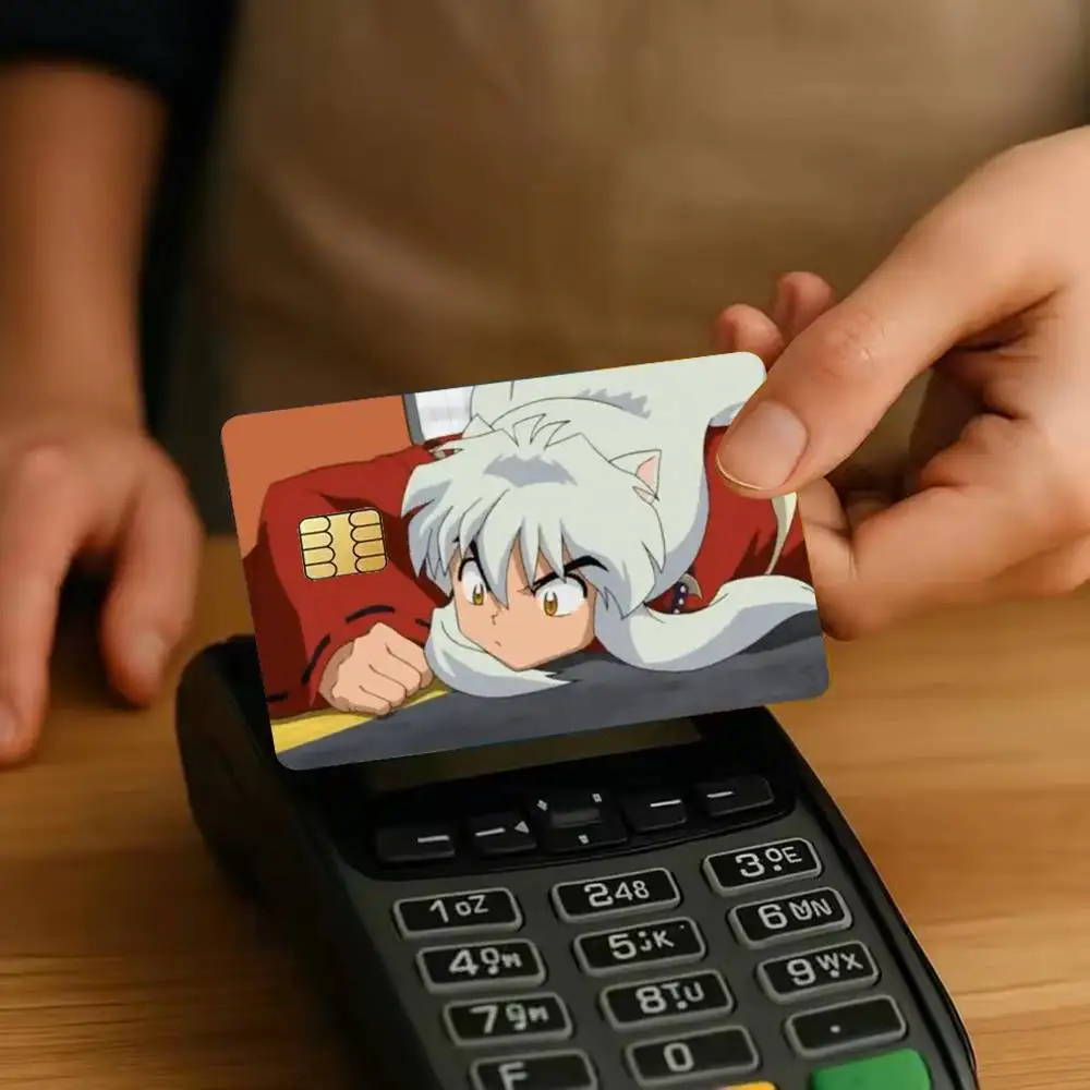Action A-Anime Fantasy I-Inuyasha Movie Sticker Film Tape Skin for Credit Card Debit Card Waterproof Stickers