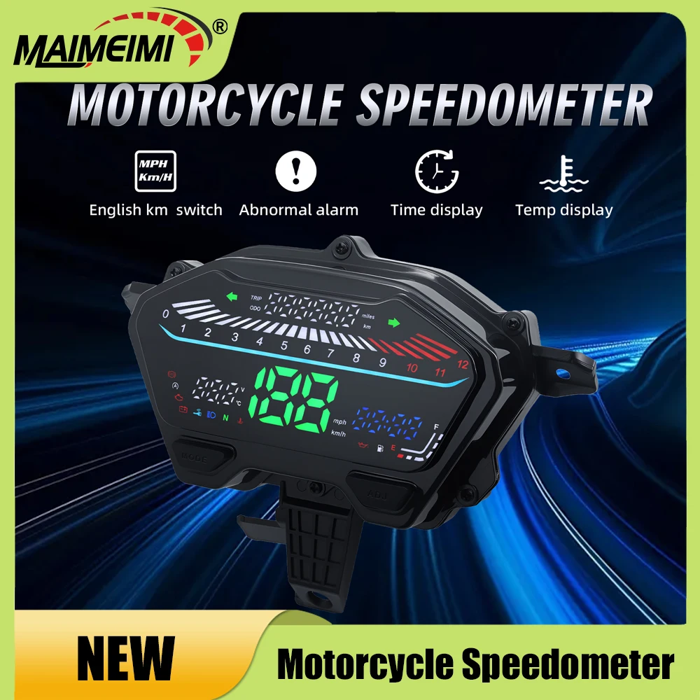 

Motorcycle Speedometer Instrument Digital Odometer Speed Temp Fuel RPM Volt Meter For Honda Vario 125 LED Vario 150 160 Click V2