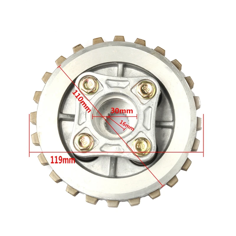 Motorcycle 4P Plate Friction Clutch Kit For Honda CB125 ACE CB CG XL 125 KYY CB125F Complete Clutch Setup Drum Assy Part