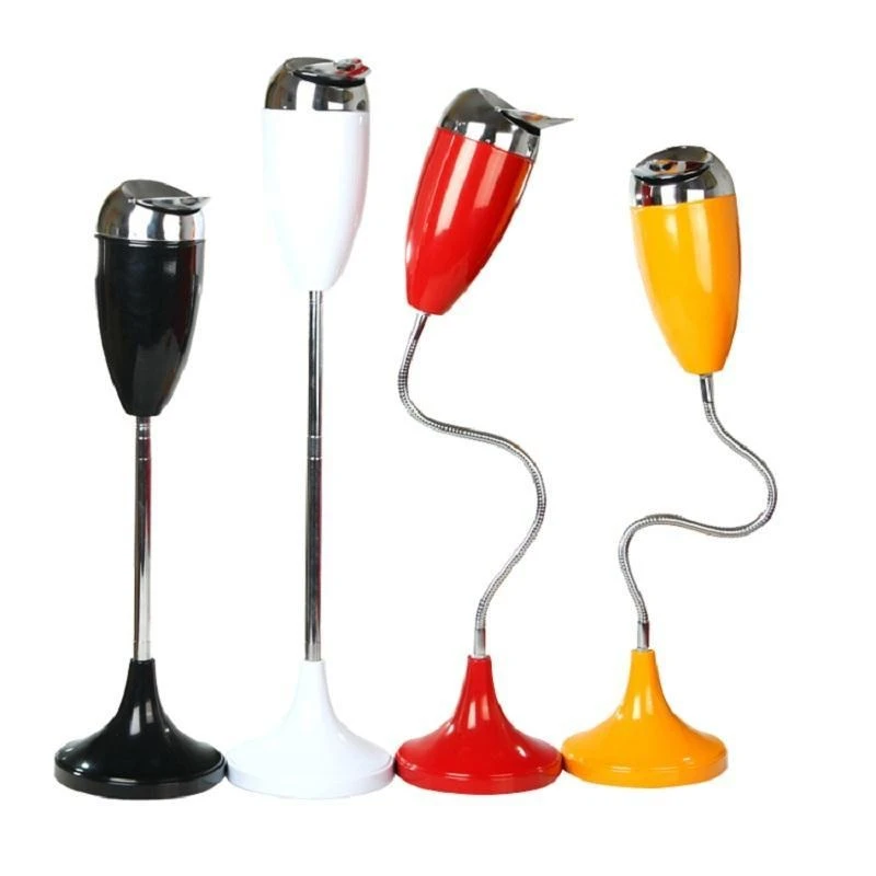 

Bathroom Living room ashtray with cover Creative fashion Personality Bedroom Toilet Retractable floor-to-ceiling vertical