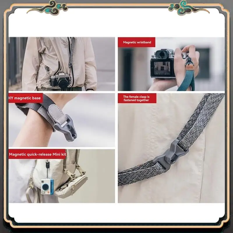 ASMA-Maglink Quick Magnetic Buckle Base For Shoulder & Wrist Straps Enhanced Durability & Secure Attachment