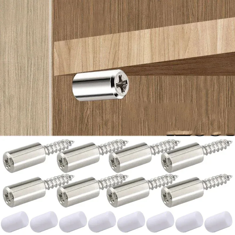 5/10/20/30/50/pcs Cross Self-tapping Screw with Rubber Sleeve Laminate Support Homemade Cabinet Glas Hard Nonslip Partition Nail